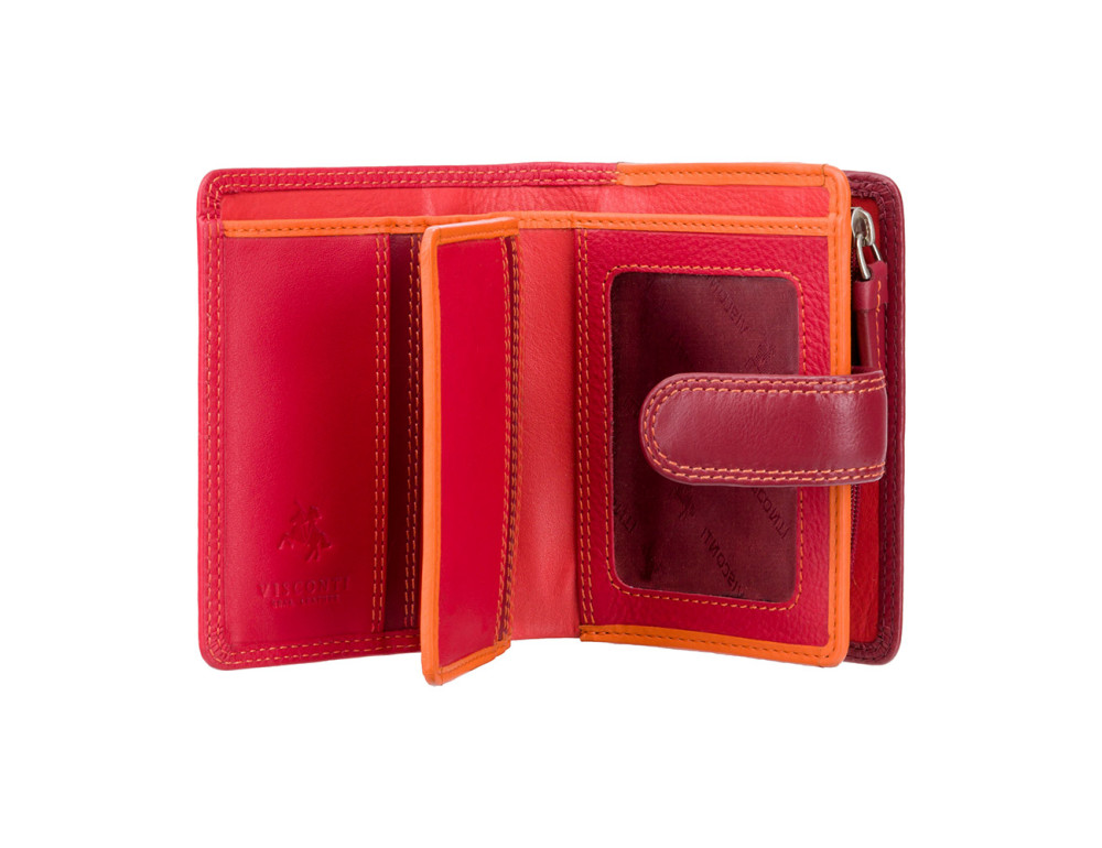 Червоний гаманець жіночий Visconti RB40 RED M Bali c RFID (Red Multi) - Фотографія № 2