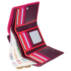 Гаманець жіночий рожевий Visconti RB43 PLUM M Bora c RFID (Plum Multi) - Фотографія № 103