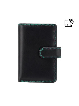 Чёрный женский кошелек Visconti RB51 BLK/RHUMBA  Fiji с RFID