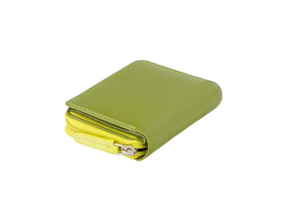 Зелений шкіряний жіночий гаманець Visconti RB53 LIME M Hawaii c RFID - Фотографія № 3