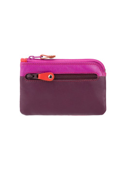 Кожаная ключница бордового цвета Visconti RB69 PLUM M