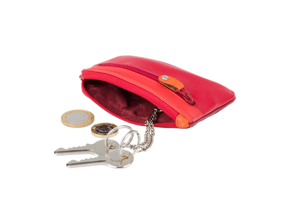 Кожаная ключница красного цвета Visconti RB69 RED M - Фото № 2