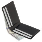 Чорне чоловіче портмоне з гладкої шкіри Visconti RW49 BLK Dollar - Фотографія № 103