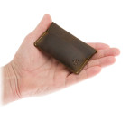 Коричневая кожаная визитница Visconti RW52 Akira (Oil Tan) - Фото № 107