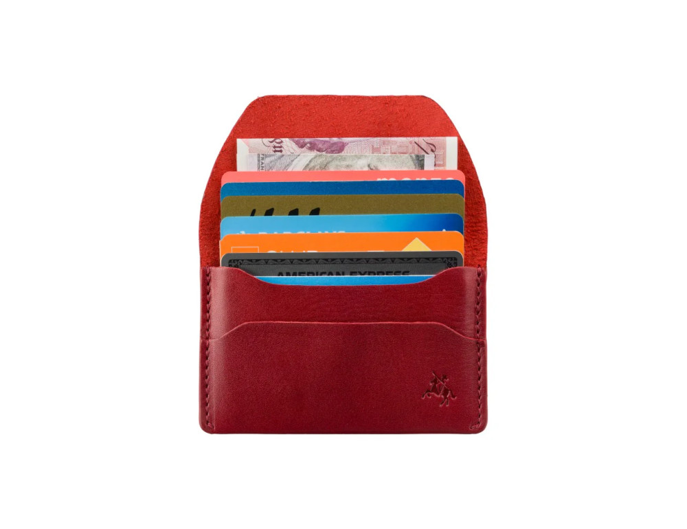 Красная кожаная визитница Visconti RW52 Red Akira (Red/Monza) - Фото № 2