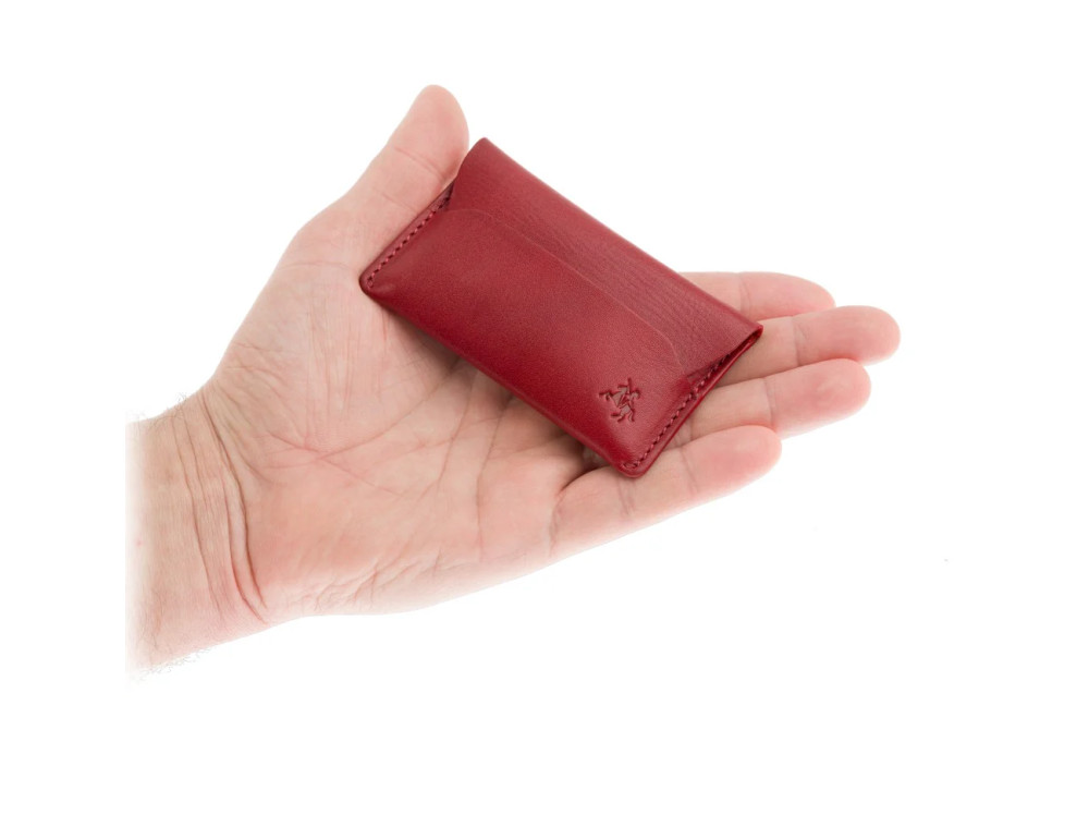 Красная кожаная визитница Visconti RW52 Red Akira (Red/Monza) - Фото № 8