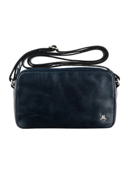 Синяя кожаная сумка через плечо Brooklyn Visconti  S40 Navy