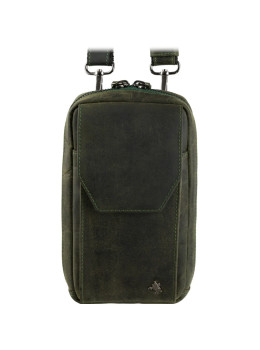 Кожаная сумка-чехол панч из винтажной кожи Alex Visconti S45 Oil Grn