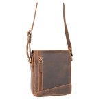 Коричнева шкіряна сумка через плече Visconti S7 OIL TAN Bag A5 - Фотографія № 100