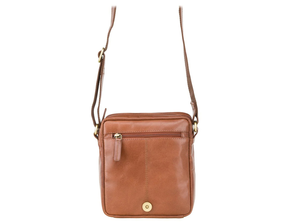 Мужская сумка через плечо - рыжего цвета Visconti S7 TAN Bag A5 Lee (Tan) - Фото № 3