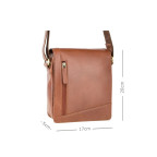 Мужская сумка через плечо - рыжего цвета Visconti S7 TAN Bag A5 Lee (Tan) - Фото № 104