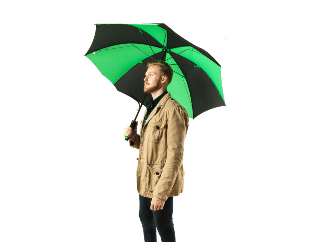 Парасолька-гольфер Fulton Cyclone S837 Black Green (Чорний/Зелений) - Фотографія № 3