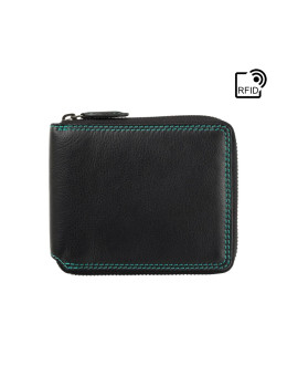 Маленький женский кошелёк на молнии Visconti SP29 BLK M Picasso