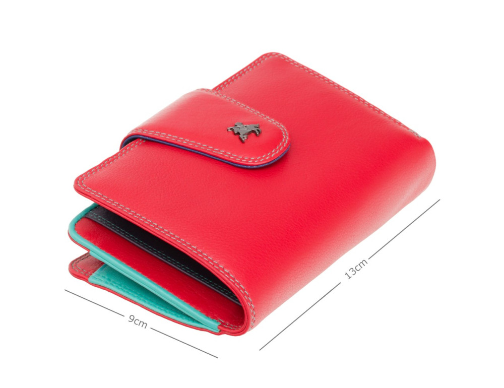 Червоний жіночий гаманець Visconti SP31 RED M Poppy c RFID - Фотографія № 3