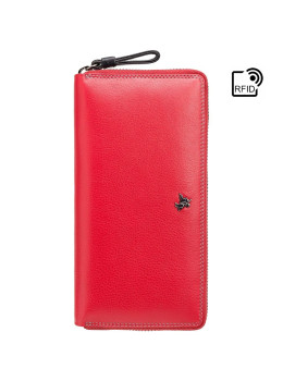 Женский кожаный портмоне Visconti SP33 RED M красный