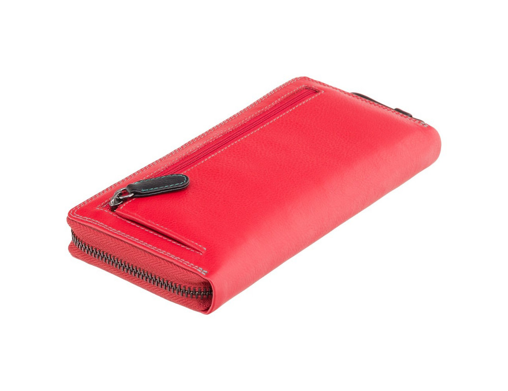 Стильний жіночий гаманець червоного кольору Visconti SP79 RED M Violet c RFID - Фотографія № 3