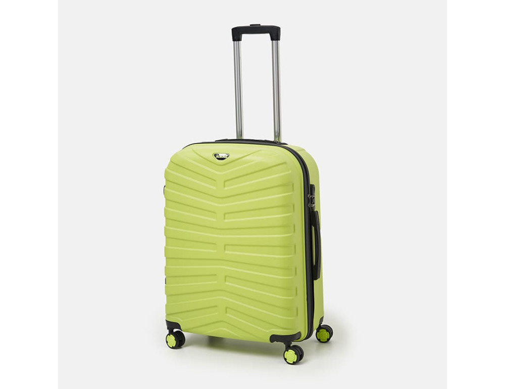 Чемодан пластиковий середнього розміру Ricco Grande T15002green-L (зелений) - Фотографія № 3