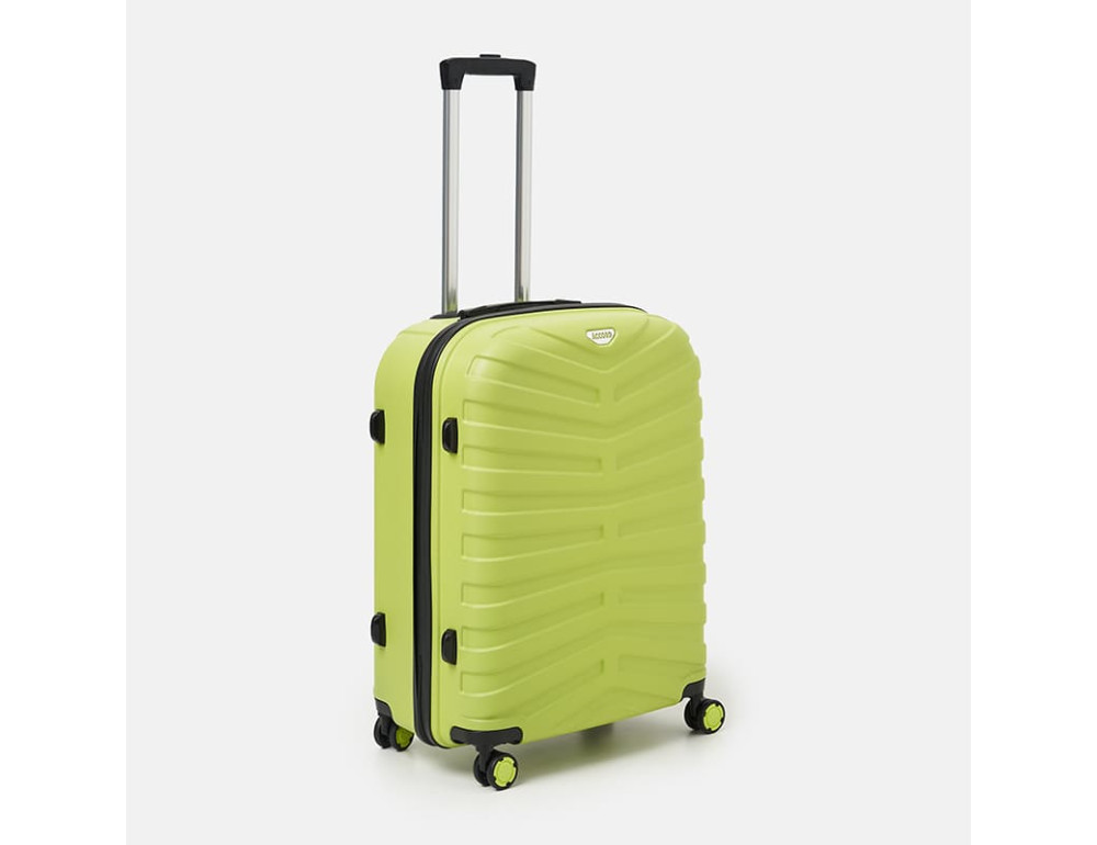 Чемодан пластиковий середнього розміру Ricco Grande T15002green-L (зелений) - Фотографія № 4