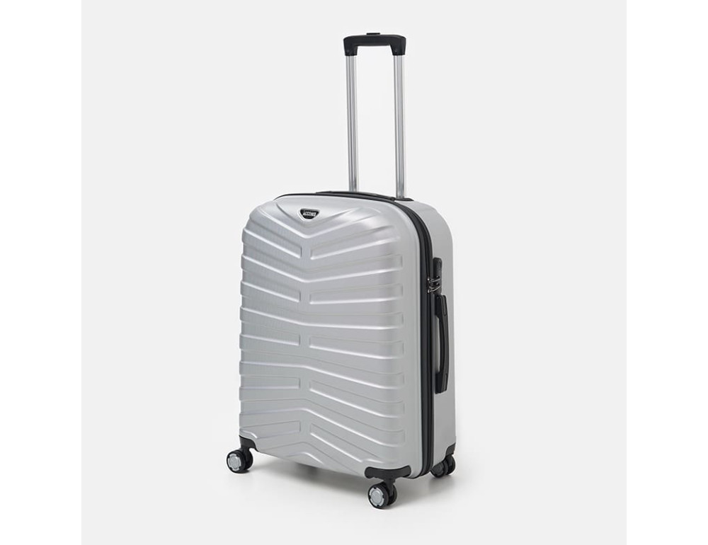 Чемодан средний 4 колеса Ricco Grande T15002silver-L - Фото № 3
