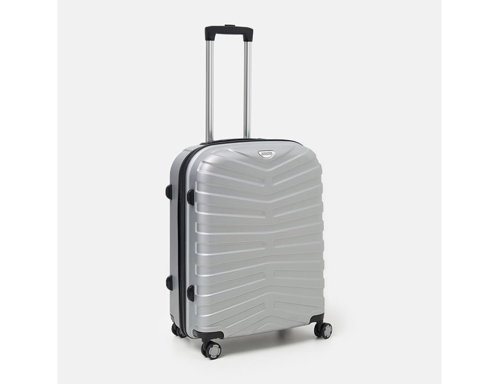 Чемодан средний 4 колеса Ricco Grande T15002silver-L - Фото № 4