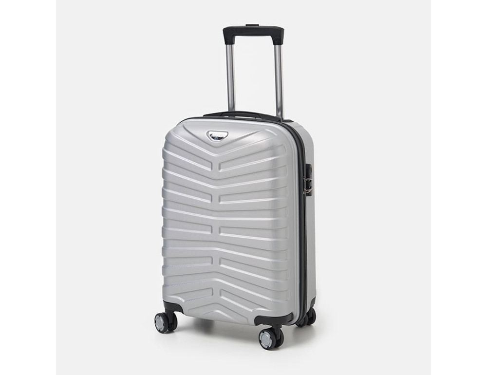 Малий чемодан Ricco Grande T15002silver-M на 4 колесах - Фотографія № 3