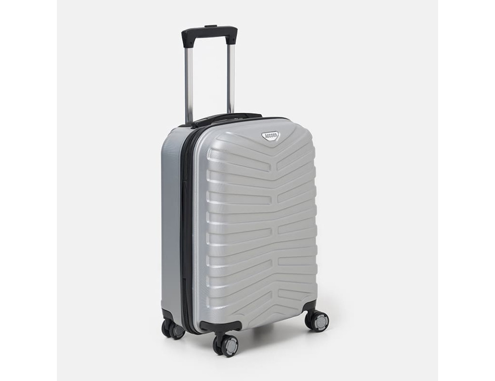 Малий чемодан Ricco Grande T15002silver-M на 4 колесах - Фотографія № 4