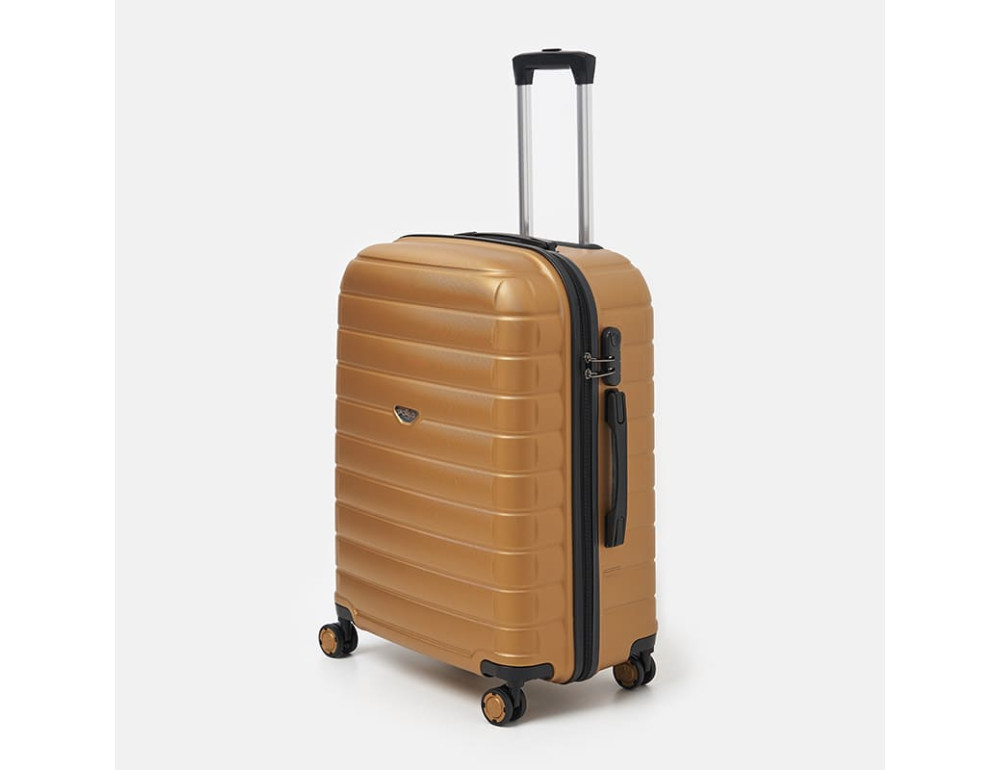 Середній чемодан Ricco Grande T15003Gold-L (4 колеса) - Фотографія № 3