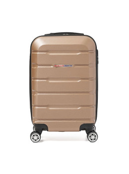 Чемодан маленький 4 колеса Ricco Grande T1ABS500gold-M