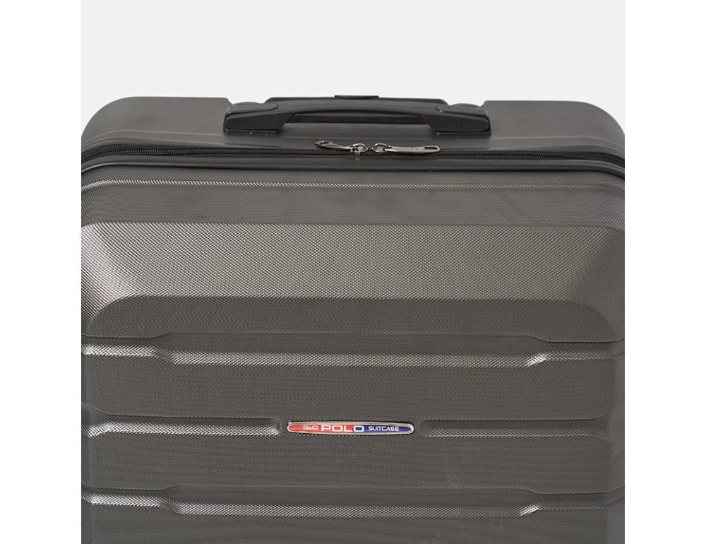 Чемодан большой 4 колеса Ricco Grande T1ABS500graphite-XL - Фото № 7