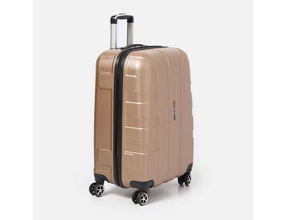 Середня валіза на 4 колеса Ricco Grande T1ABS550gold-L - Фотографія № 3