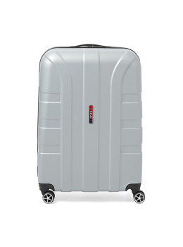 Чемодан средний 4 колеса Ricco Grande T1ABS550silver-L