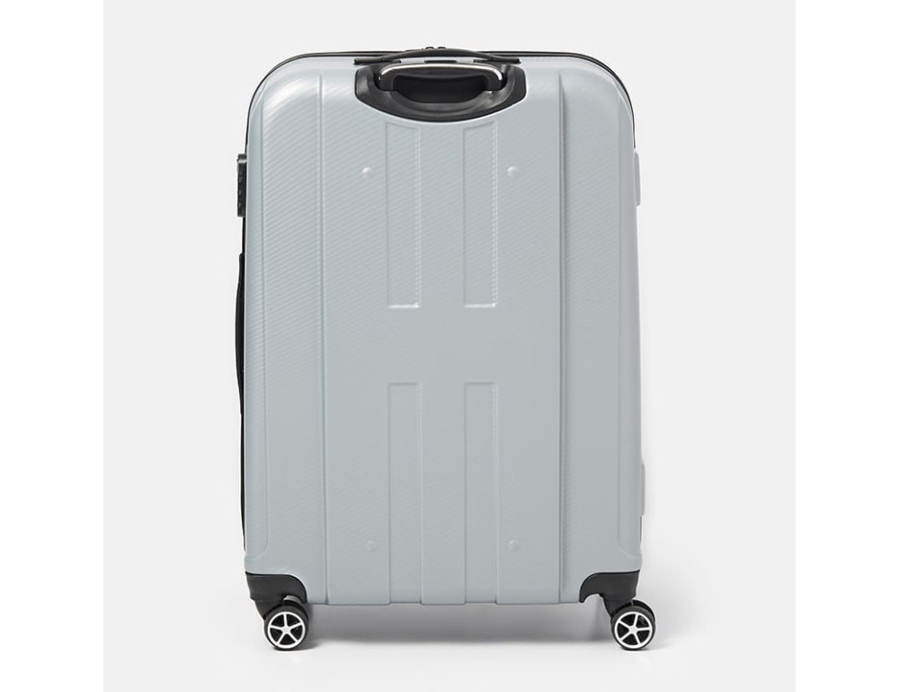 Чемодан средний 4 колеса Ricco Grande T1ABS550silver-L - Фото № 2