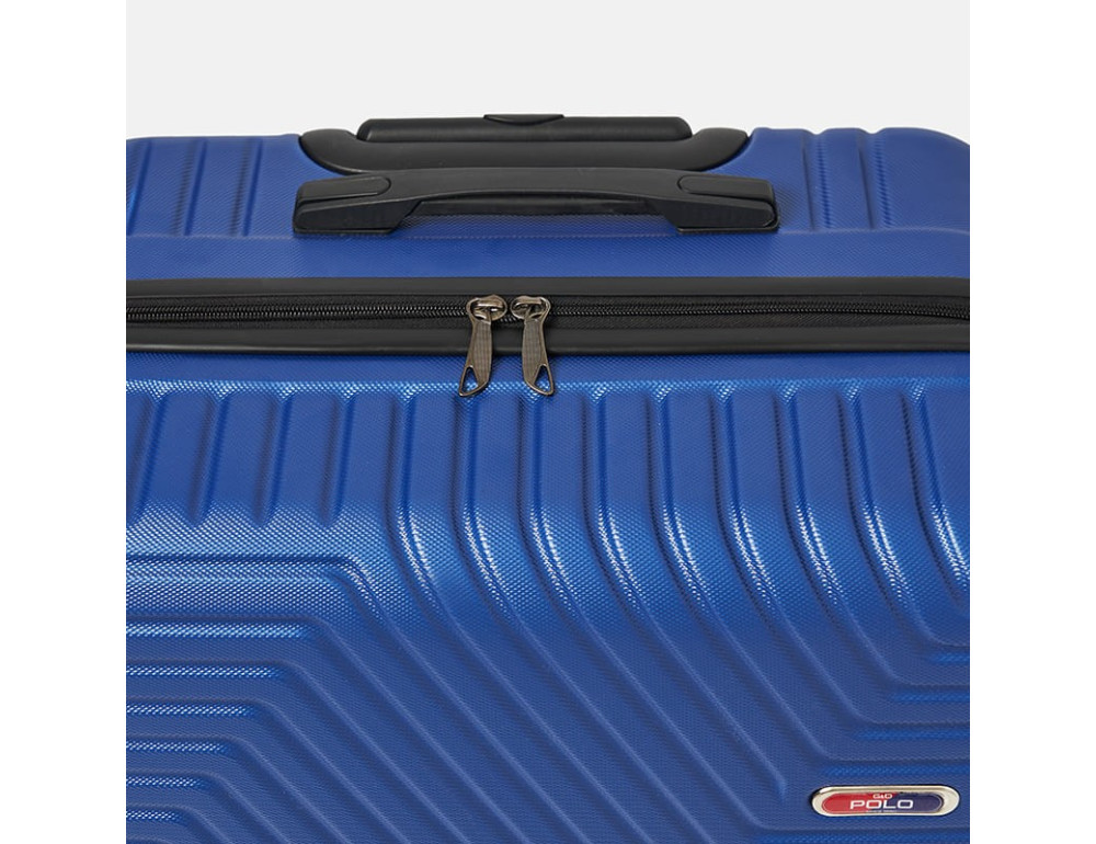Чемодан большой 4 колеса Ricco Grande T1ABS600blue-XL - Фото № 6