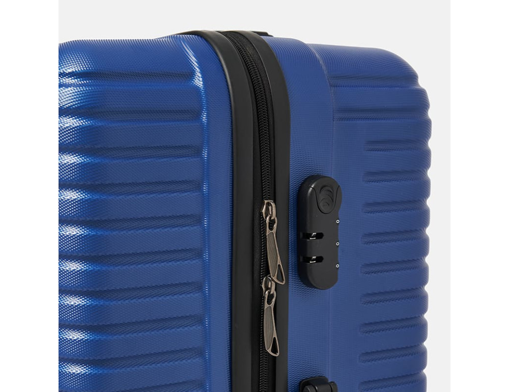 Чемодан большой 4 колеса Ricco Grande T1ABS600blue-XL - Фото № 7