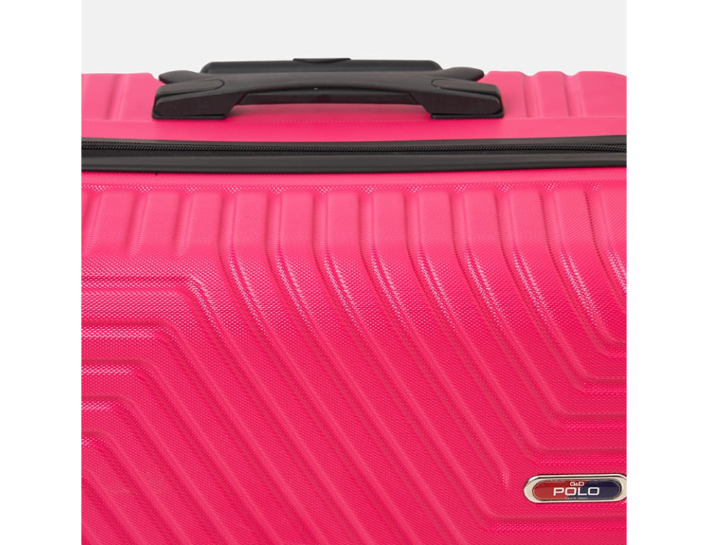 Великий чемодан на 4 колеса Ricco Grande T1ABS600fuchsia-XL — пурпурний - Фотографія № 7