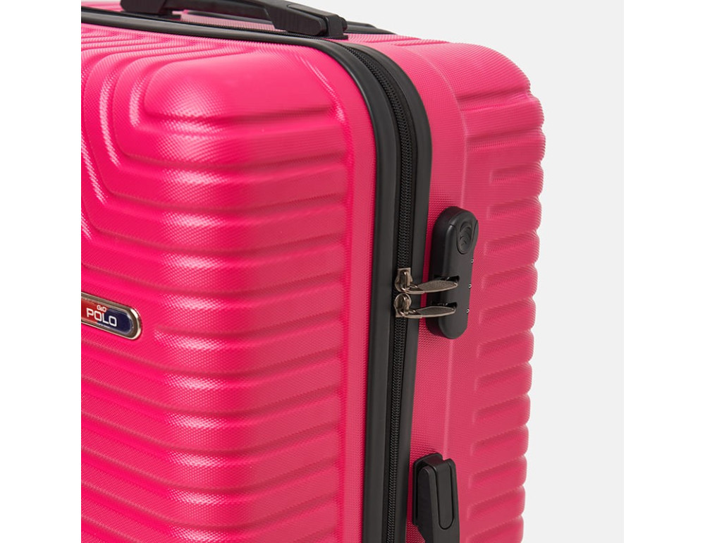 Великий чемодан на 4 колеса Ricco Grande T1ABS600fuchsia-XL — пурпурний - Фотографія № 8
