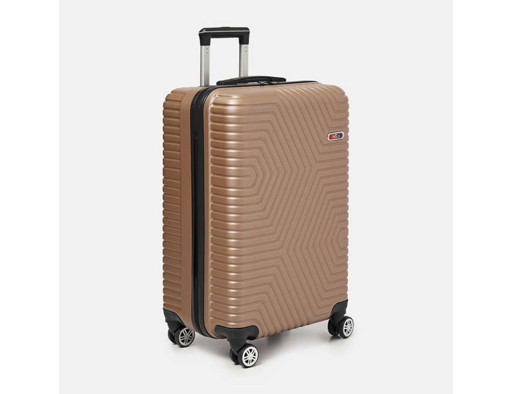 Чемодан середній на 4 колеса Ricco Grande T1ABS600gold-L — золотий - Фотографія № 3