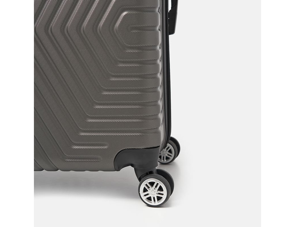 Чемодан большой 4 колеса Ricco Grande T1ABS600graphite-XL - Фото № 8