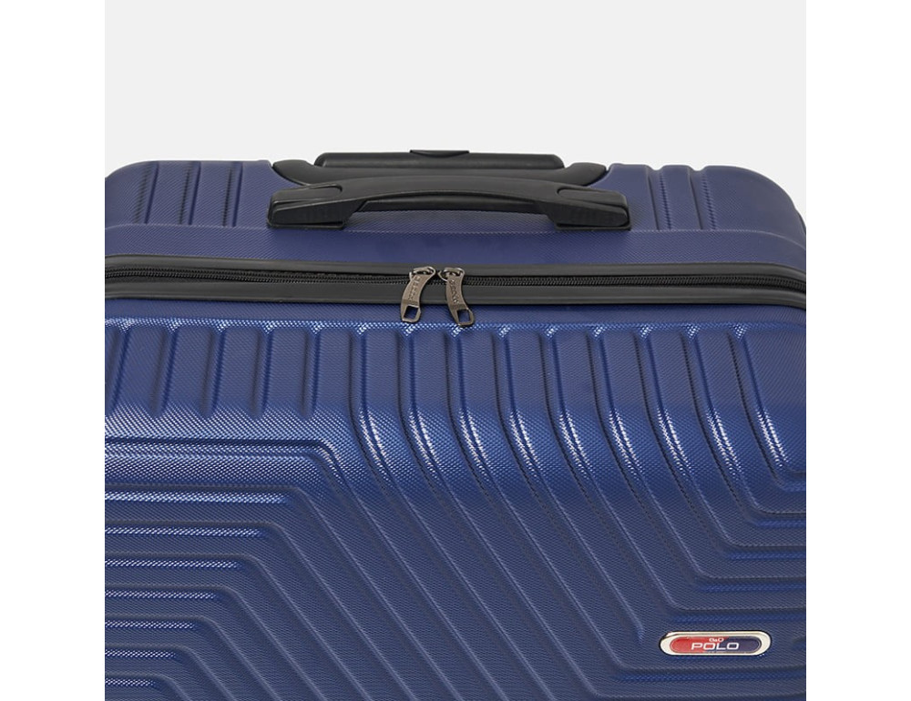 Великий чемодан на 4 колеса Ricco Grande T1ABS600navy-XL — синій - Фотографія № 6