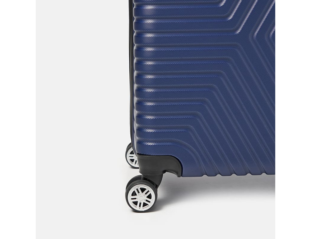 Великий чемодан на 4 колеса Ricco Grande T1ABS600navy-XL — синій - Фотографія № 8