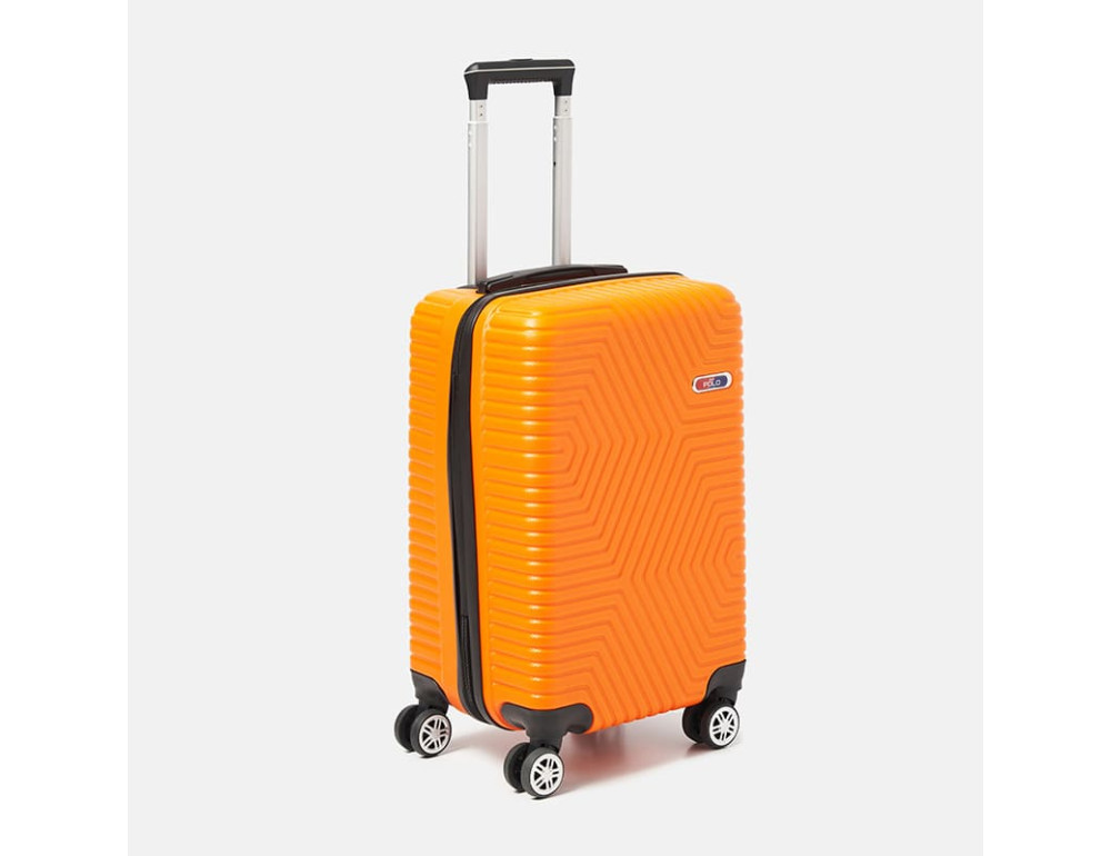 Чемодан маленький на 4 колеса Ricco Grande T1ABS600orange-M — оранжевий - Фотографія № 3
