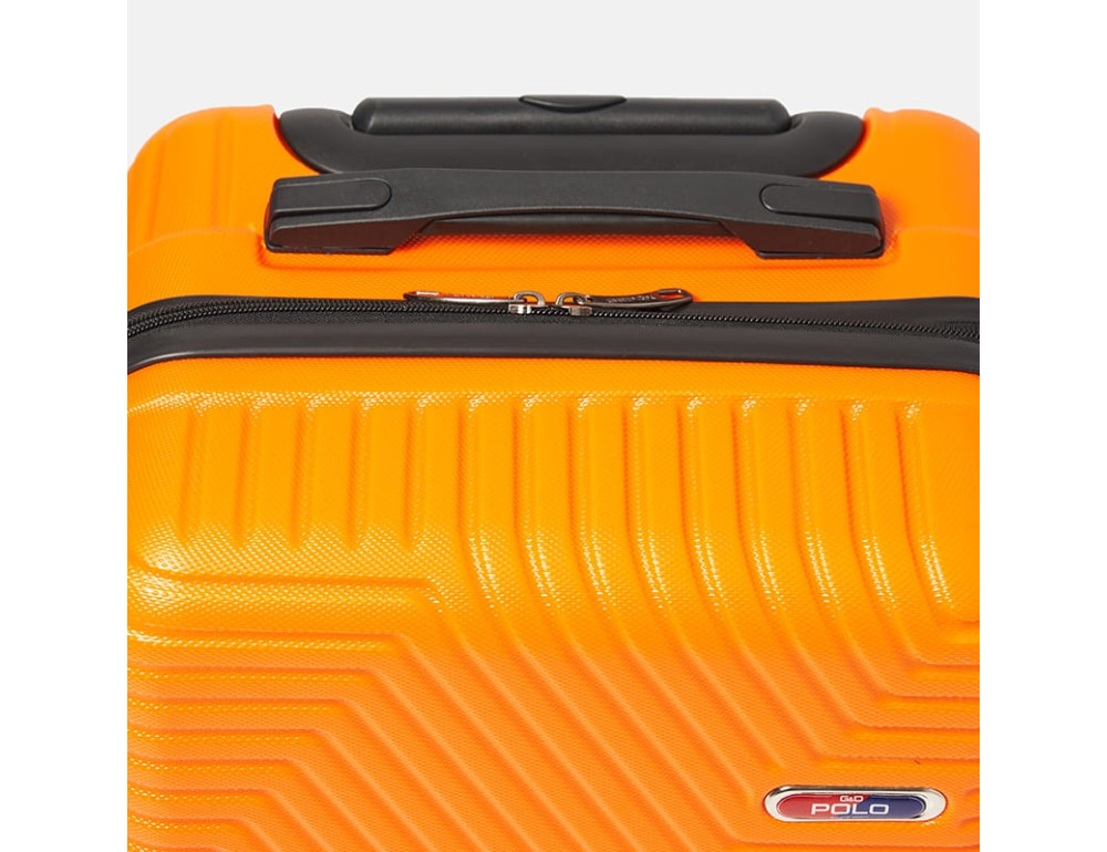 Чемодан маленький на 4 колеса Ricco Grande T1ABS600orange-M — оранжевий - Фотографія № 6