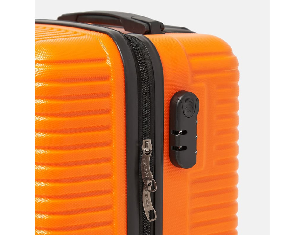Чемодан маленький на 4 колеса Ricco Grande T1ABS600orange-M — оранжевий - Фотографія № 7