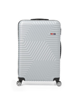 Чемодан большой 4 колеса Ricco Grande T1ABS600silver-XL