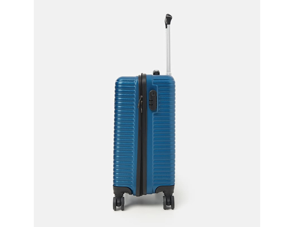 Чемодан маленький на 4 колеса Ricco Grande T1ABS600sky-M — синій - Фотографія № 4