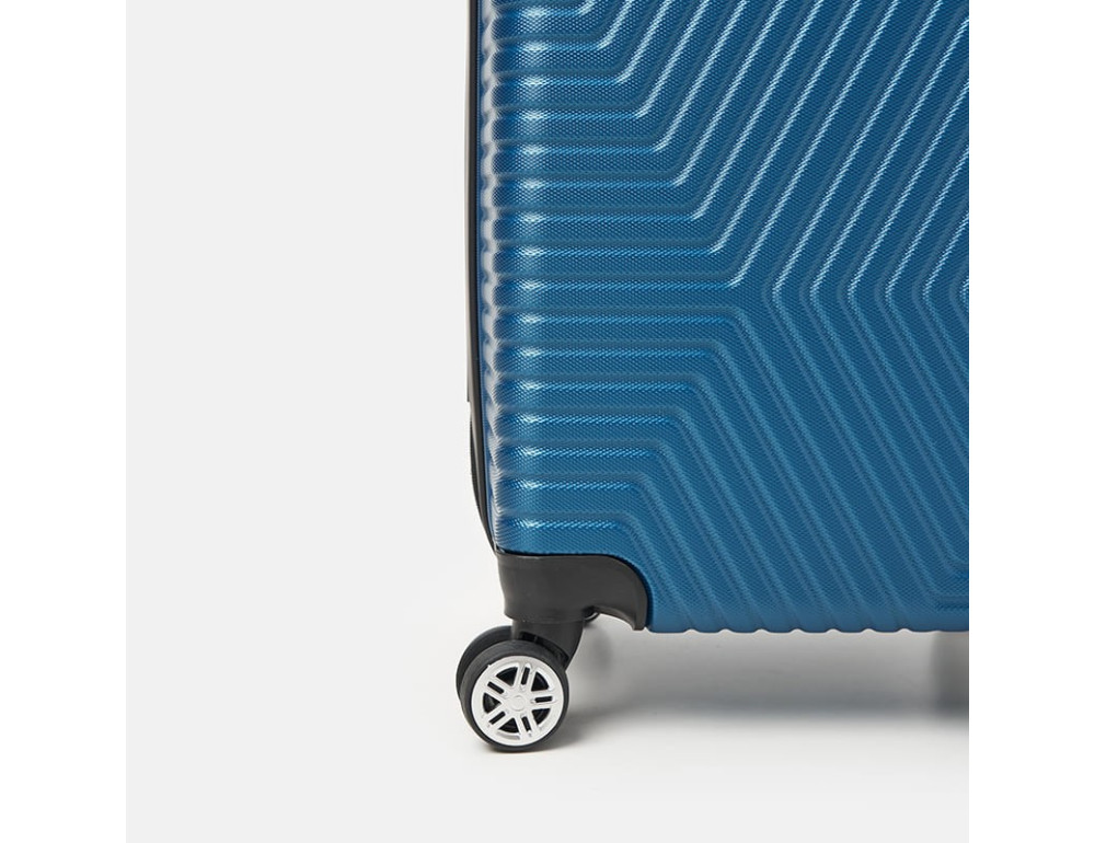 Чемодан маленький на 4 колеса Ricco Grande T1ABS600sky-M — синій - Фотографія № 8