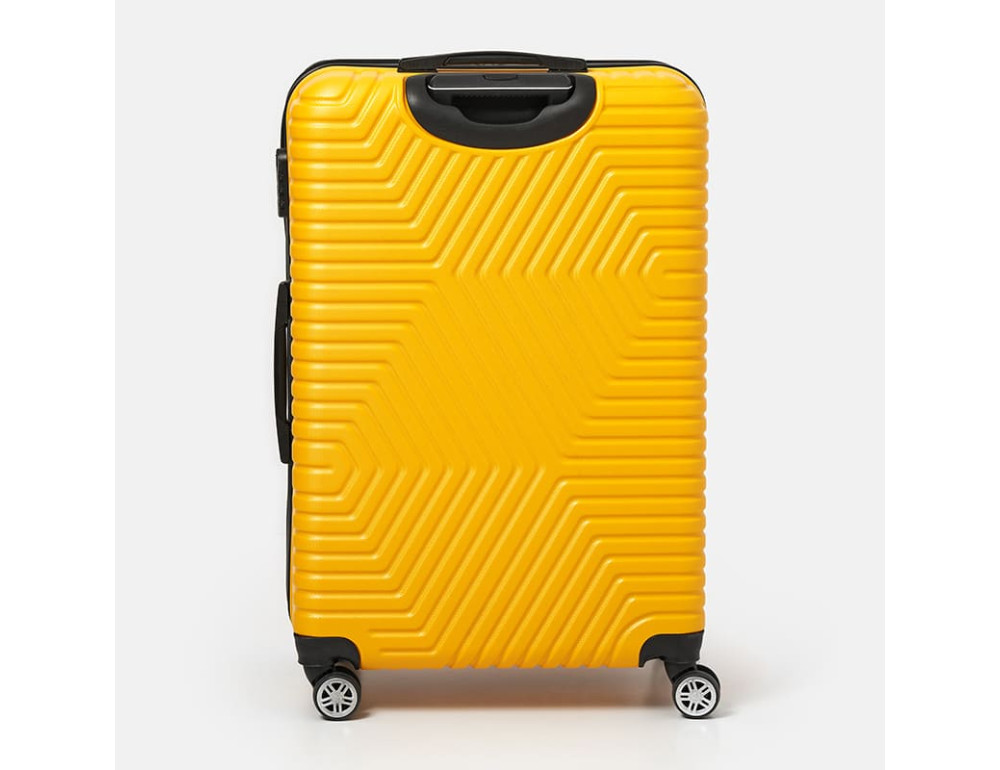 Великий чемодан на 4 колеса Ricco Grande T1ABS600yellow-XL — жовтий - Фотографія № 2