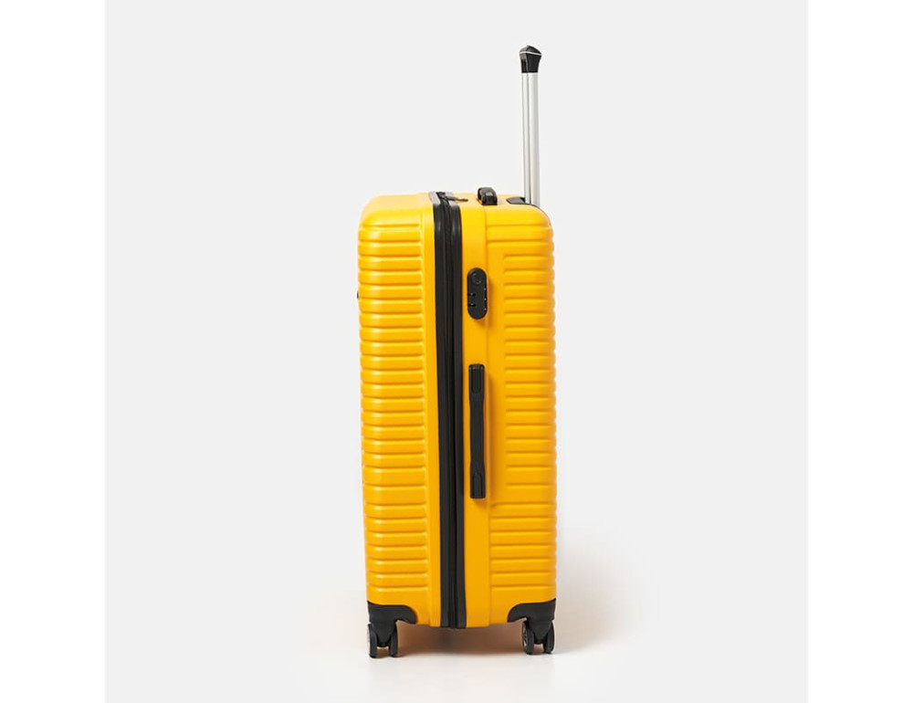 Великий чемодан на 4 колеса Ricco Grande T1ABS600yellow-XL — жовтий - Фотографія № 4