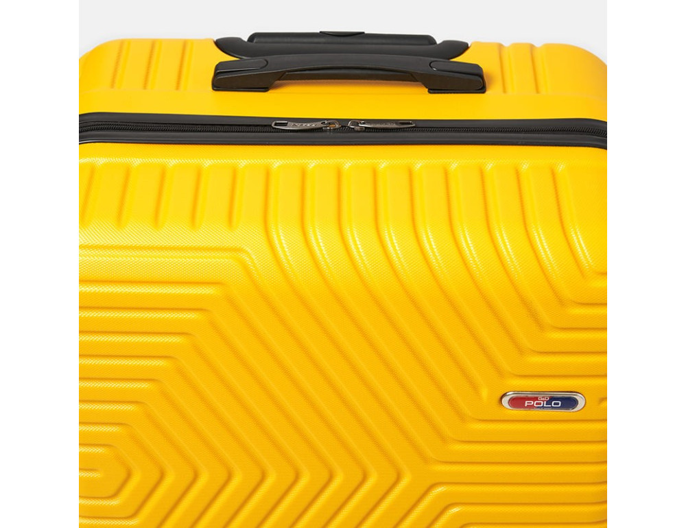 Великий чемодан на 4 колеса Ricco Grande T1ABS600yellow-XL — жовтий - Фотографія № 7