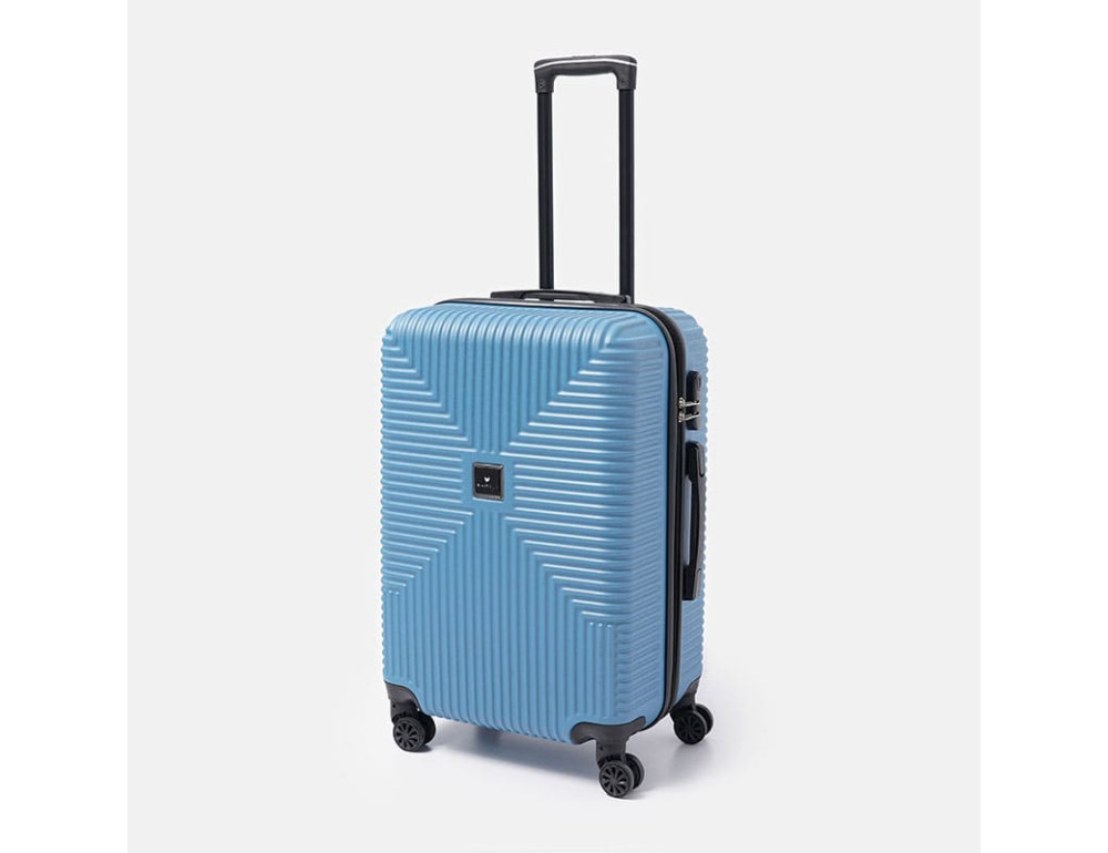 Чемодан середнього розміру на 4 колеса Ricco Grande T1Bowtie21blue-L — синій - Фотографія № 3